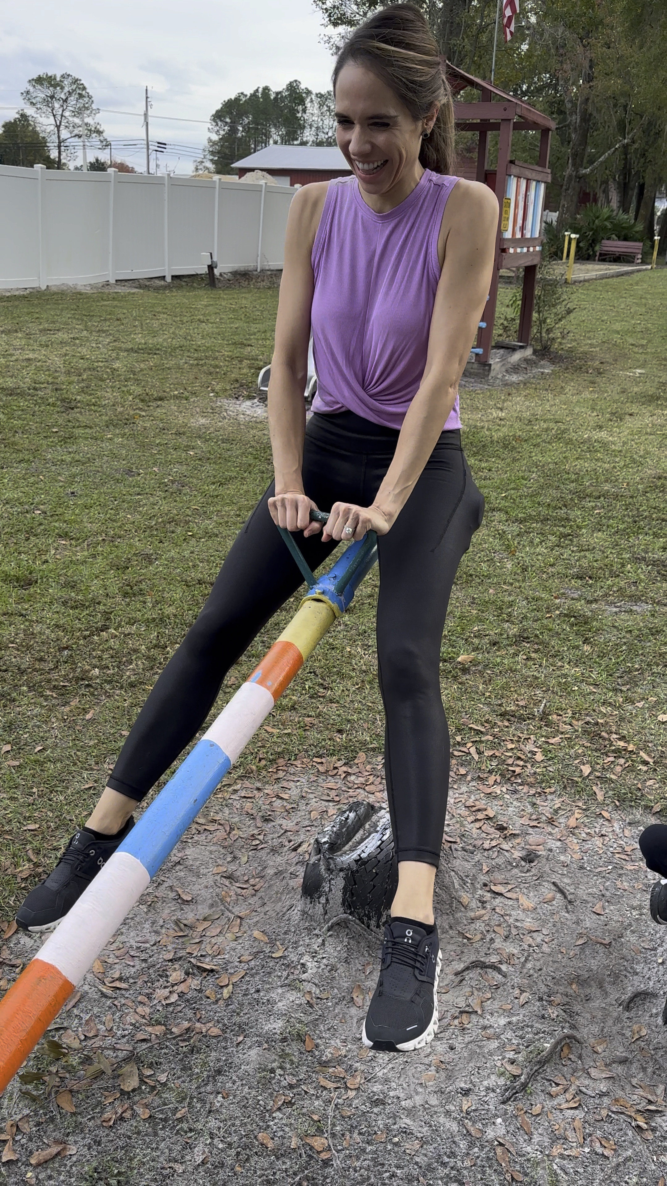 How I workout my quads 🤣 I wear this type of versatile outfit almost every day! A cute, comfy top I can be active and silly in with my boys, along with my favorite flattering, yet functional (pockets for my phone & kids stuff) athletic leggings! ❤️ I’m a size 4 in LuLuLemon, and a size XS in tops

#LTKVideo #LTKfitness #LTKtravel