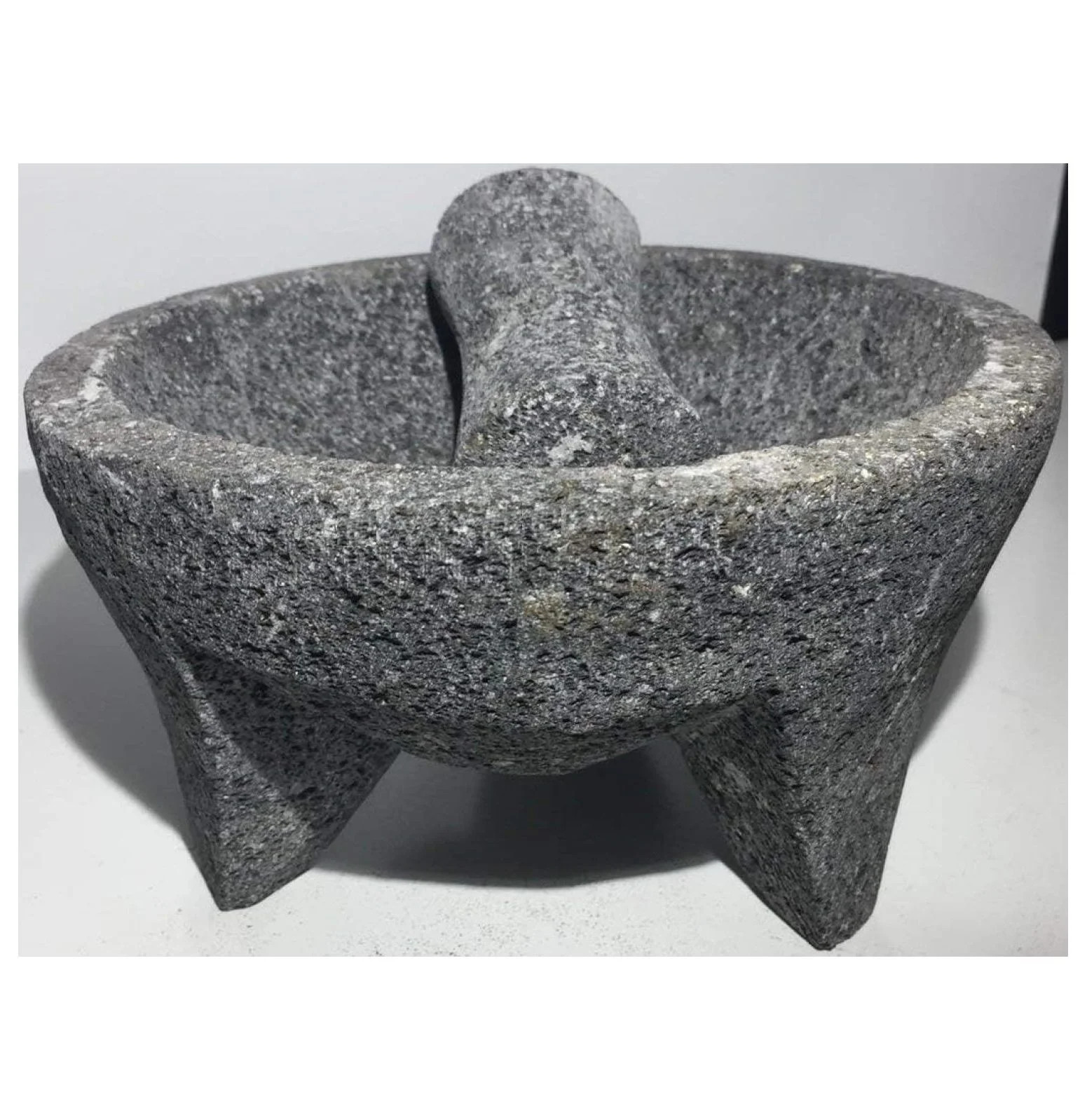 Made in Mexico Genuine Mexican Manual Guacamole Maker Volcanic Lava Rock Stone Molcajete/Tejolote... | Walmart (US)