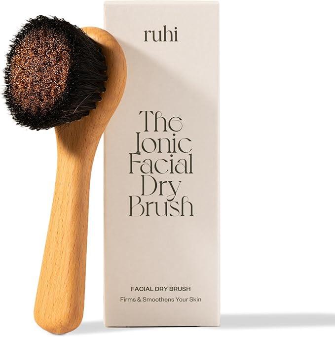 RUHI Brosse de monastère pour le visage - En cuivre - Poils naturels et sans plastique - Pour le... | Amazon (FR)