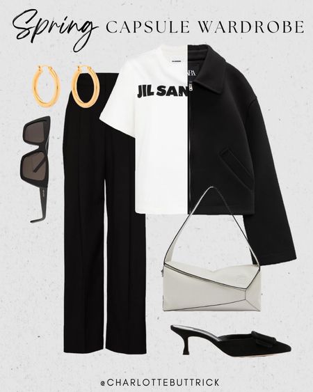 Spring capsule wardrobe - minimal style - spring outfit (monochrome tailoring)

This could be worn to the office as smart/casual workwear on the weekend and in the evenings!
Get 10% off at Farfetch inc my t-shirt with code FFCB10 for a limited time (new customers only - starts April 2nd for 30 days 2023) ad 

capsule wardrobe spring - #farfetch #minimal #capsulewardrobe 

#LTKSeasonal #LTKstyletip #LTKworkwear