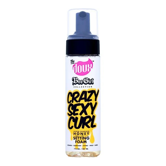 The Doux Bee Girl Crazy-Sexy-Curl Honey Setting Foam 7 oz., Frizzy Hair, Moisturizing | Walmart (US)