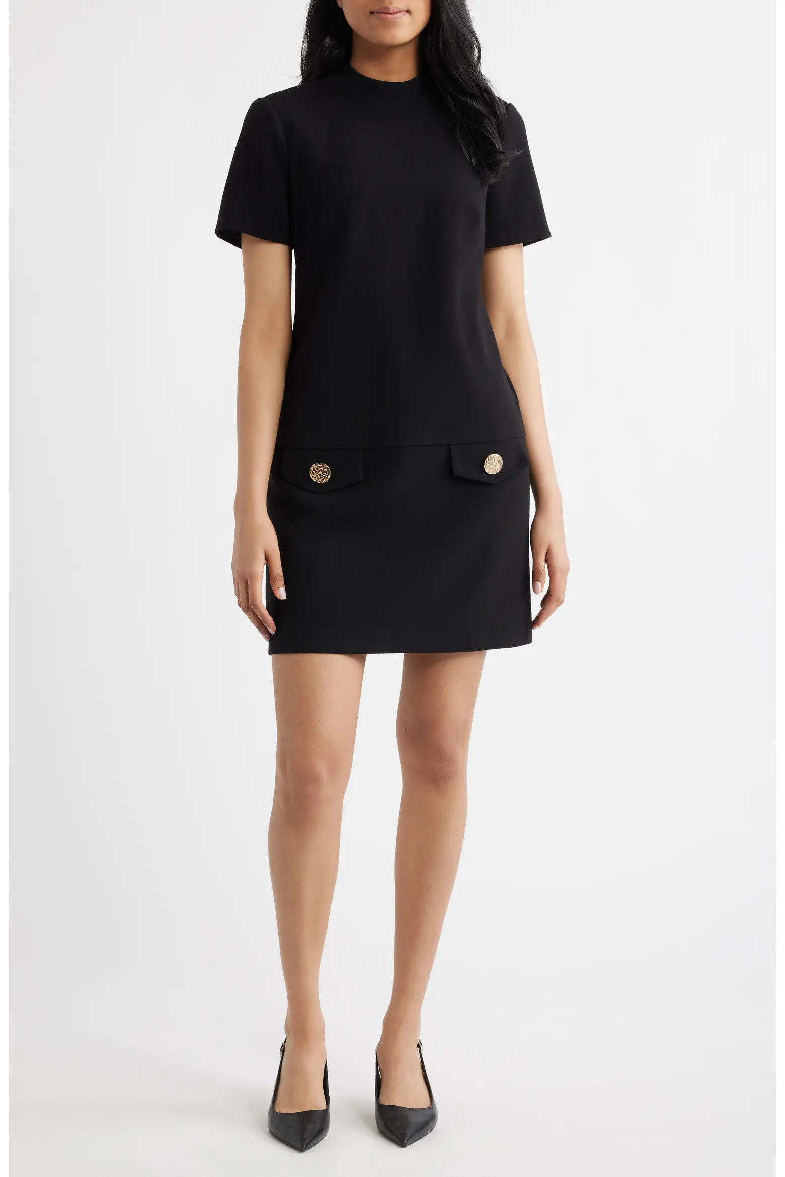 Stretch Mock Neck Dress (Women) | Nordstrom | Nordstrom