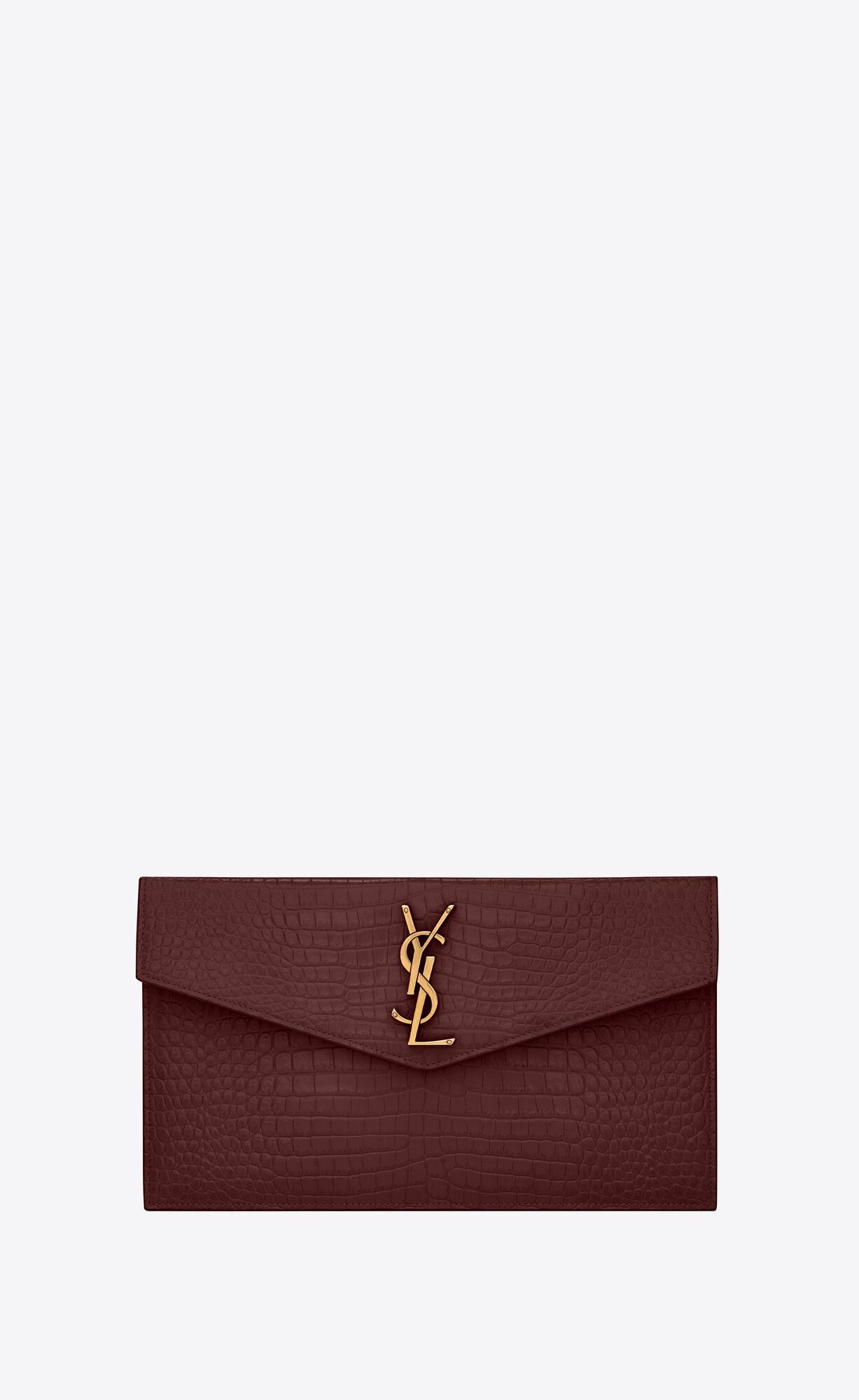 UPTOWN pouch in crocodile embossed shiny leather | Saint Laurent __locale_country__ | YSL.com | Saint Laurent Inc. (Global)