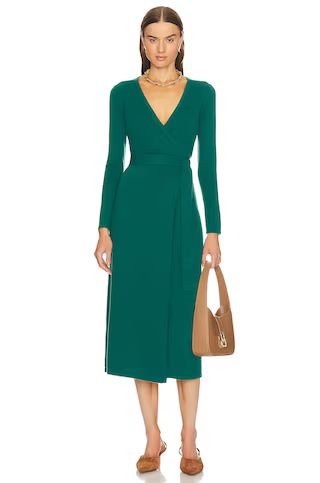 Diane von Furstenberg Astrid Dress in Fall Green from Revolve.com | Revolve Clothing (Global)