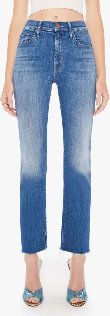 The Insider Flood High Waist Frayed Hem Bootcut Jeans | Nordstrom