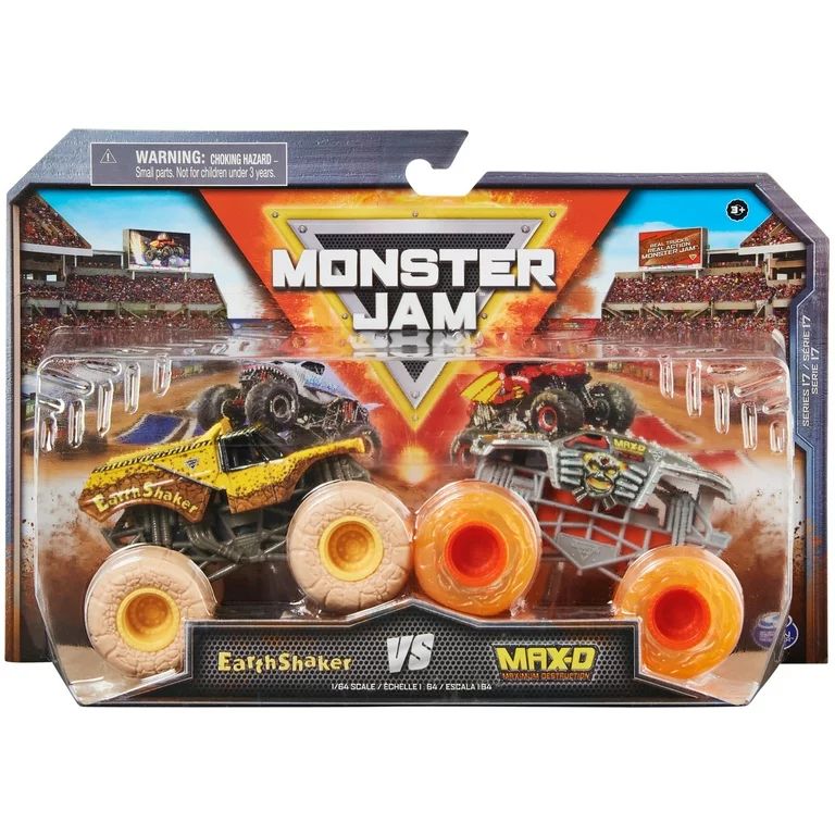 Monster Jam, 1:64 Scale Die-Cast Monster Trucks 2-Pack (Style May Vary) | Walmart (US)