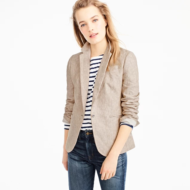 Campbell blazer in linen | J.Crew US