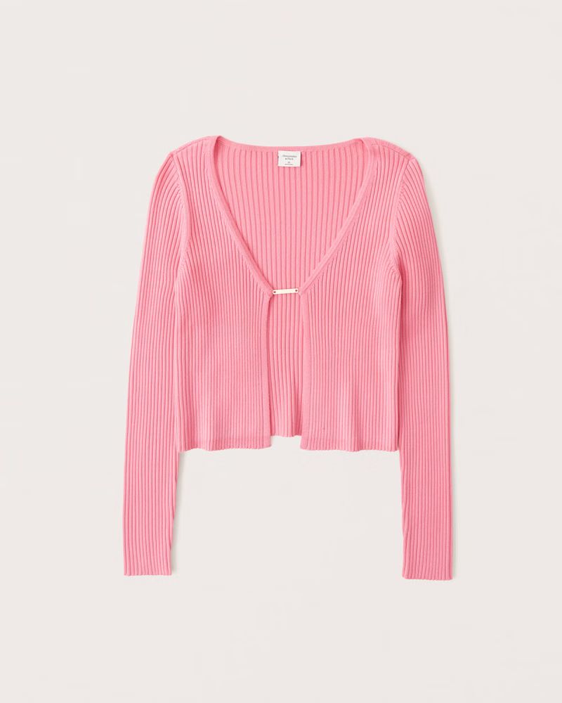 Slim Bar Closure Cardigan | Abercrombie & Fitch (US)