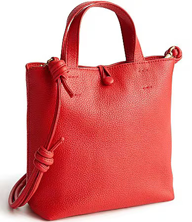 Vera Bradley Leather Mini Original Tote Crossbody Bag - Goji Berry Red | Dillard's