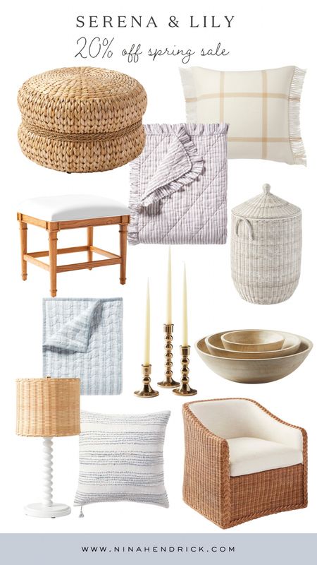 Serena and Lily favorites for their 20% off spring sale! 

#LTKhome
