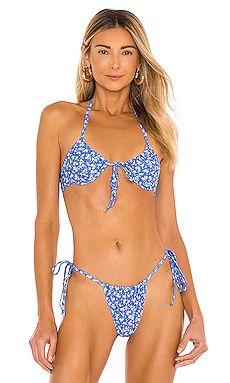 Tularosa Achava Top in Blue Ditsy Blossom from Revolve.com | Revolve Clothing (Global)