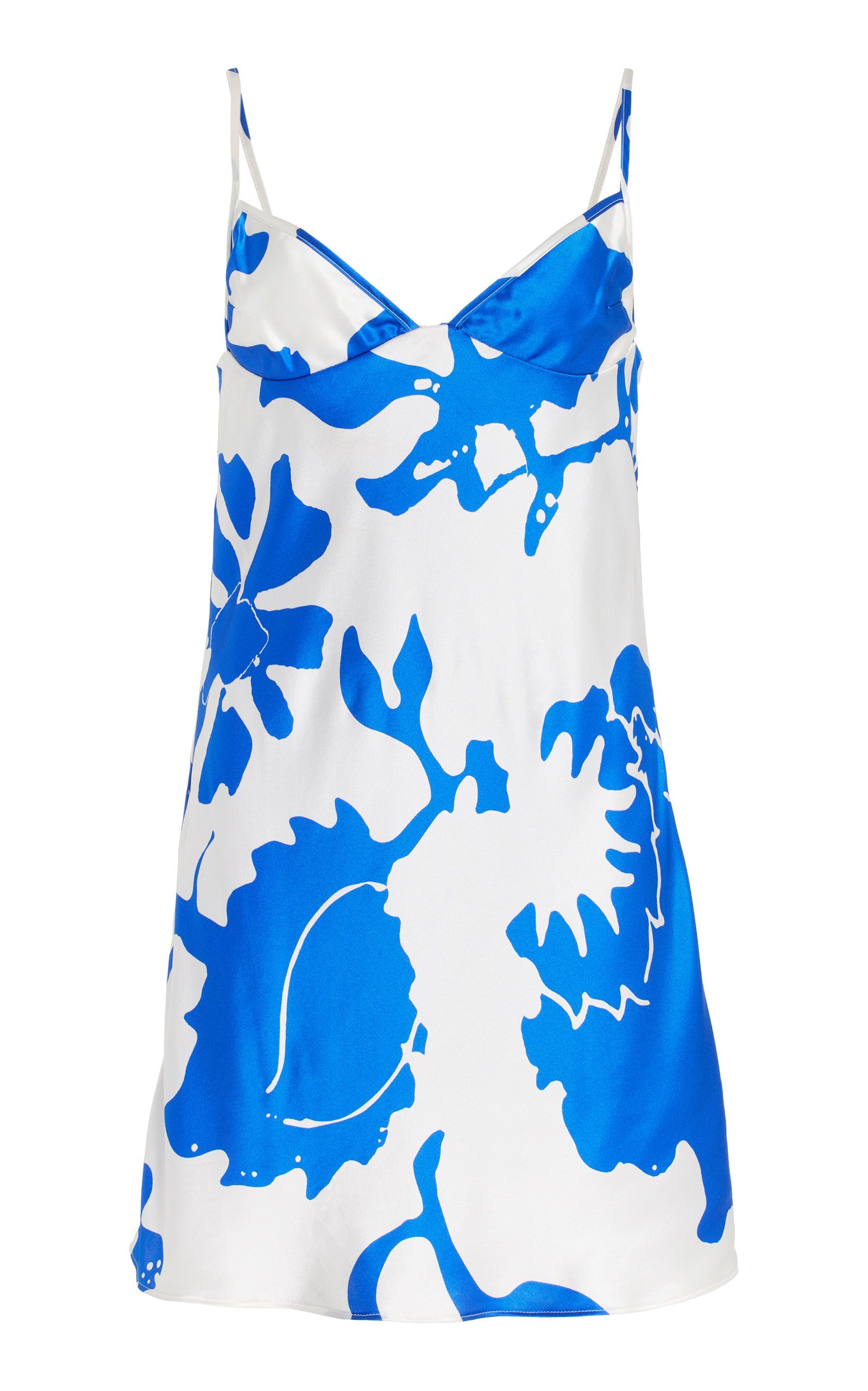 SIR - Women's Esme Silk Mini Dress - Blue - 0 - Moda Operandi | Moda Operandi (Global)