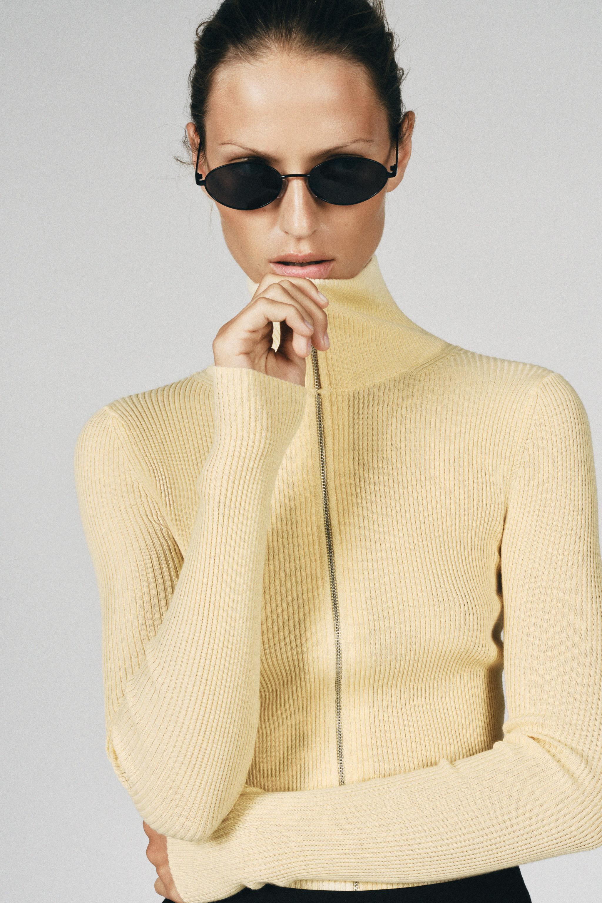 FITTED RIBBED KNIT CARDIGAN | Zara UK