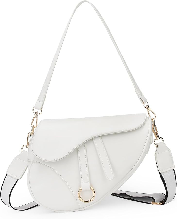 JBB Women Saddle Shoulder Bag Clutch Purse Small Crossbody Bag Satchel Bags Handbag PU Leather | Amazon (US)