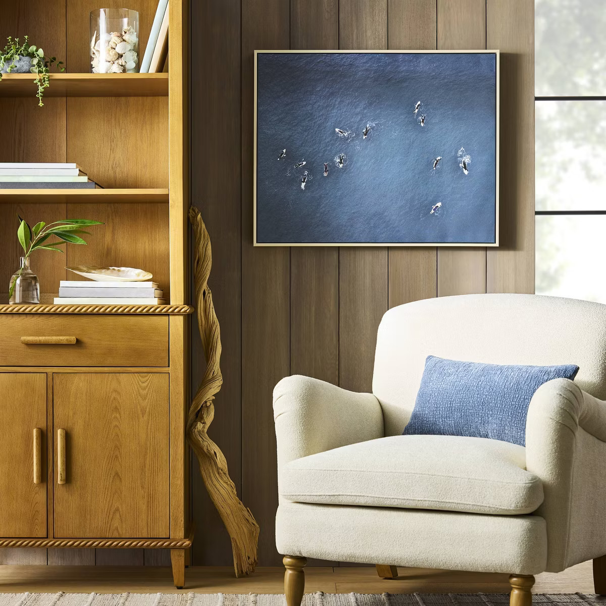 24"x30" Ocean Surf Framed Canvas - Threshold™ designed with Studio McGee | Target