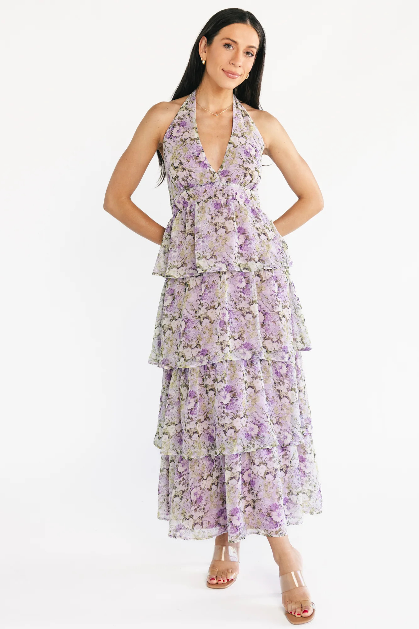 Louanne Halter Maxi Dress — Lavender Floral | Baltic Born | Baltic Born