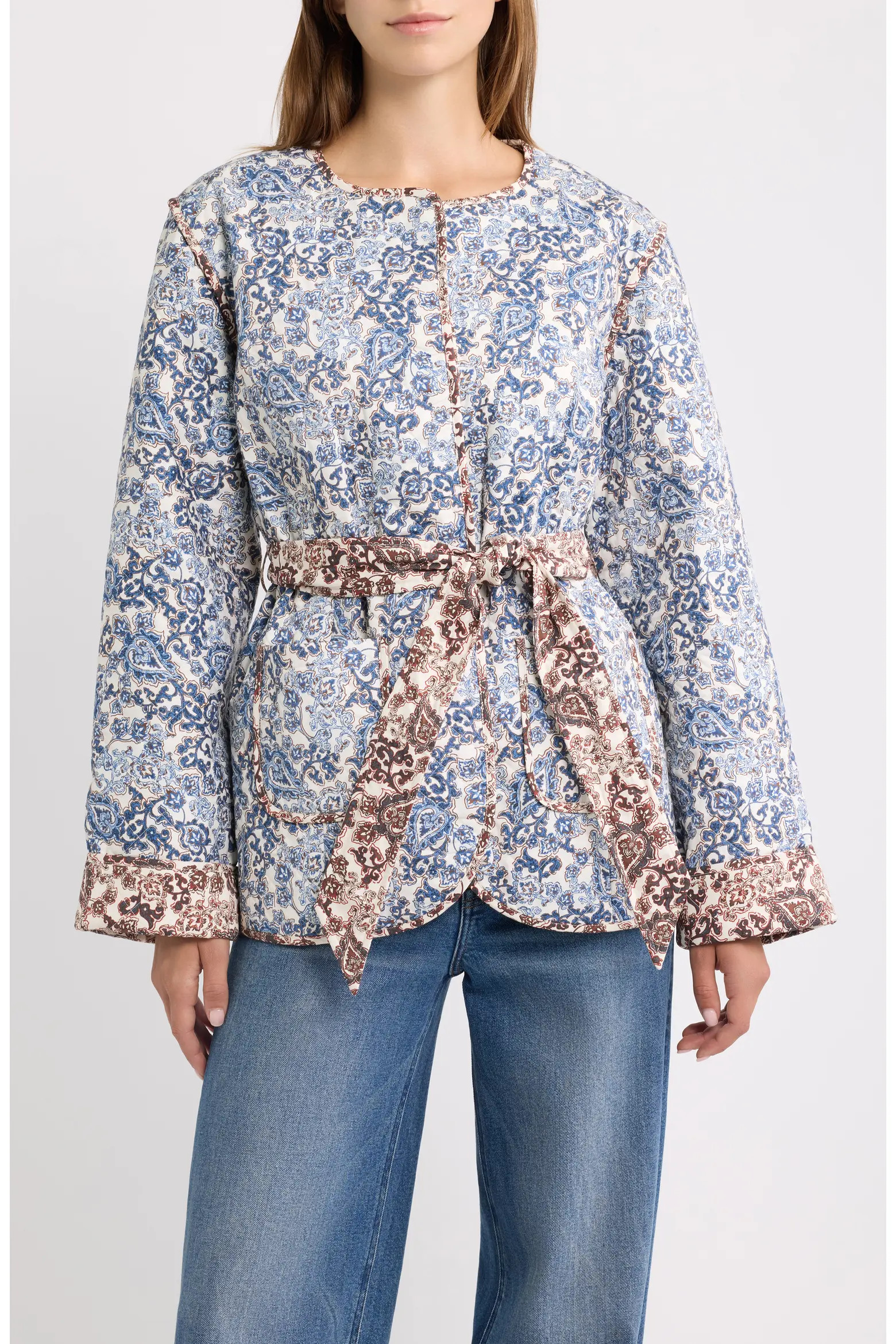 Hill House Home Quilted Belted Jacket (Women) | Nordstrom | Nordstrom
