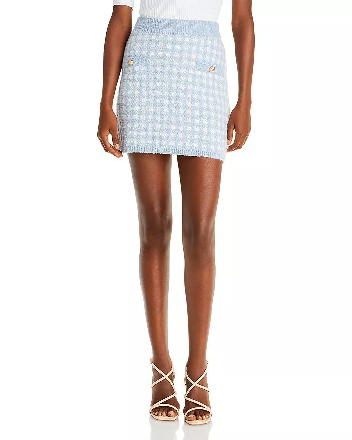 Checkered Knit Mini Skirt - 100% Exclusive | Bloomingdale's (US)