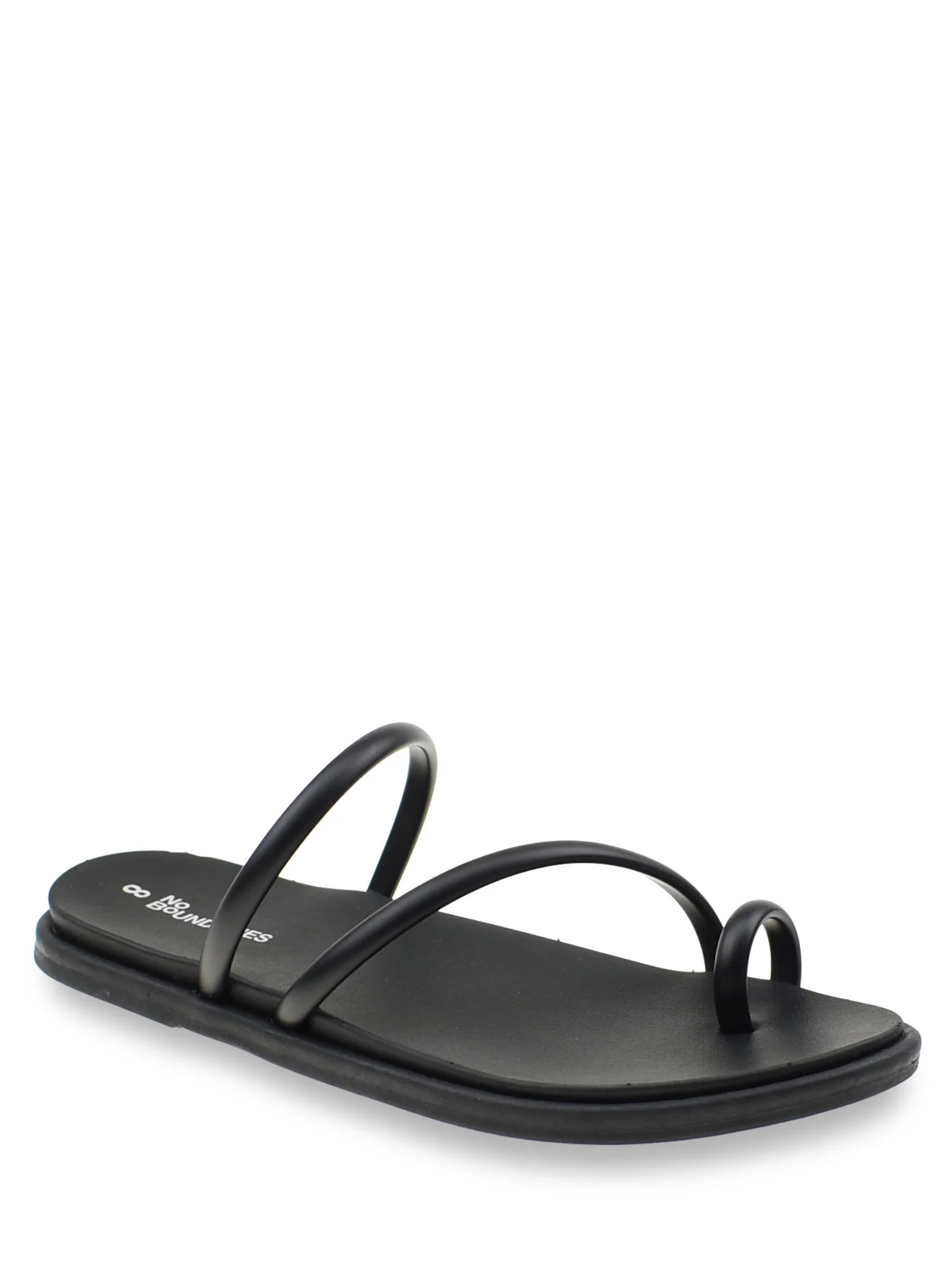 No Boundaries Women's Strappy Toe Loop Sandal | Walmart (US)