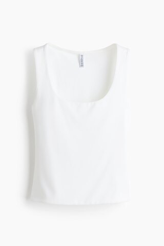 H & M - Microfibre Tank - White | H&M (AU)