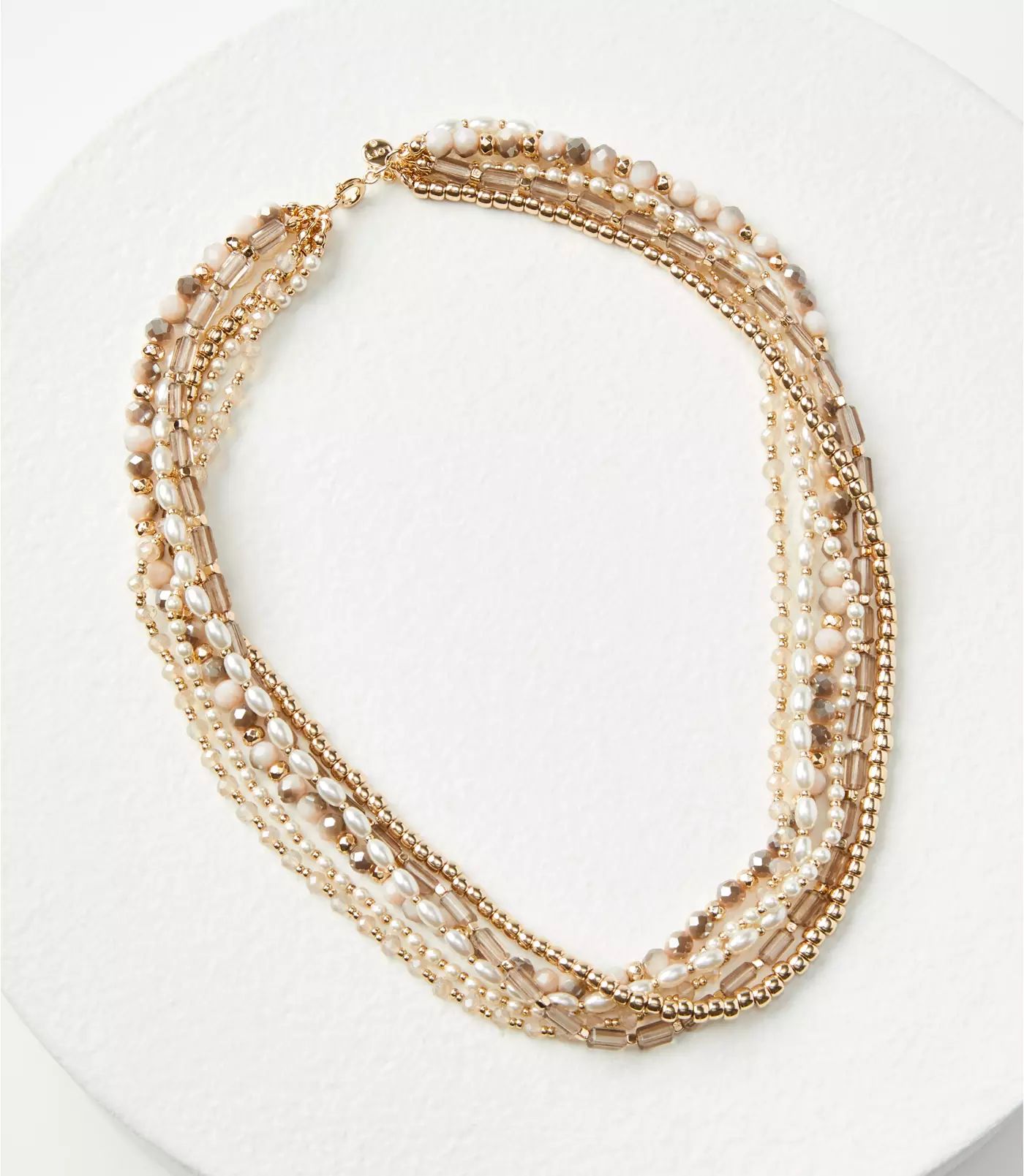 Pearlized Torsade Necklace | LOFT
