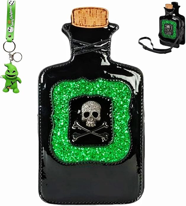 Novelty Handbags Poison Bottle Crossbody Bag Fun Shape Purse Chainstrap Glitter Poison Bottle Pur... | Amazon (US)