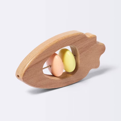 Wooden Baby Rattle - Easter Carrot - Cloud Island™ | Target