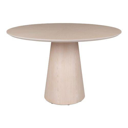 Monica Wooden Top Round Dining Table | Dinner Table, Family Table - Gray | One Kings Lane