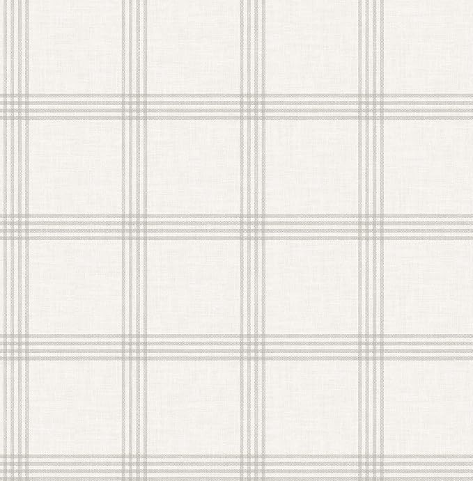 Decor Direct Roski, Twain Dove Plaid, 33' L X 20.5 W, Wallpaper Roll | Amazon (US)