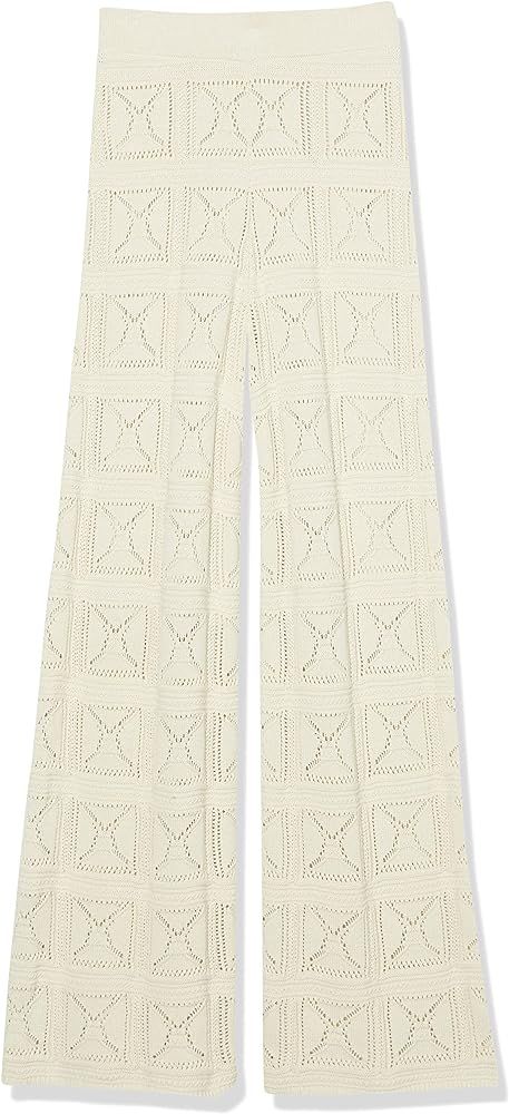 The Drop Women's Diza Pull-On Flare-Leg Crochet Pant | Amazon (US)