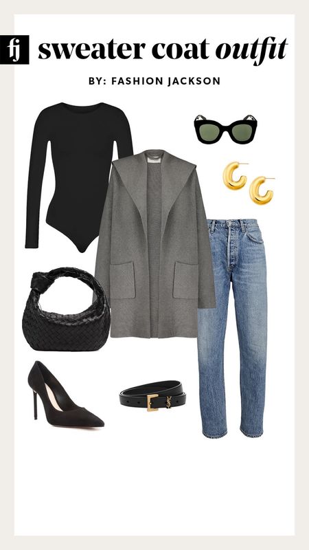 Grey coatigan outfit idea 

#LTKsalealert #LTKstyletip #LTKfindsunder100