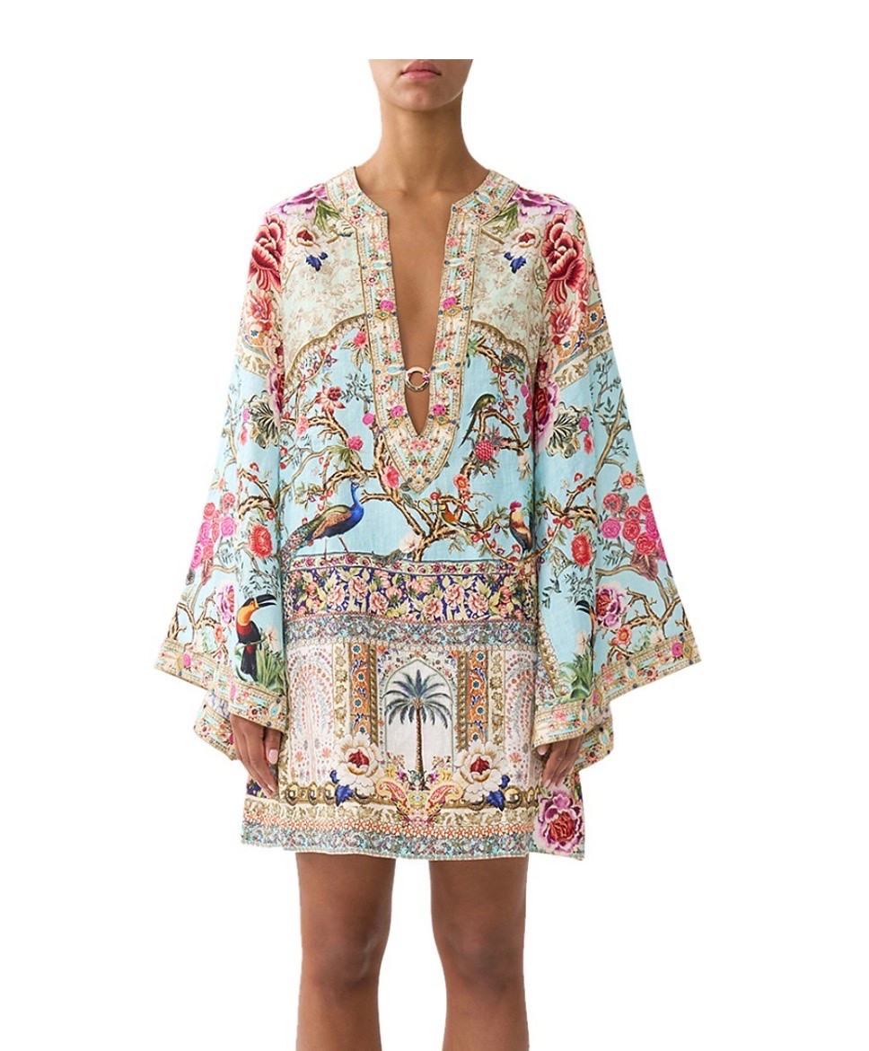 Camilla Deep V Neck Linen Swim Cover-Up Dress

• Deep V-neck with hardware detail

#LTKSeasonal #LTKTravel #LTKSwim