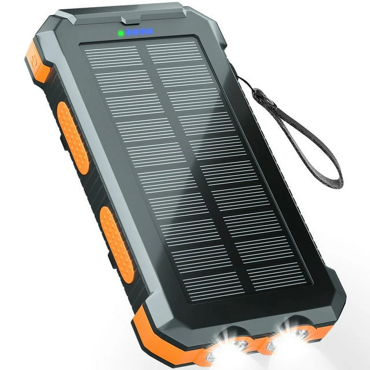 SOLPOWBEN 30000mAh Solar Charger, Portable Solar Power Bank with Dual 5V USB Ports, 2 Led Light F... | Walmart (US)