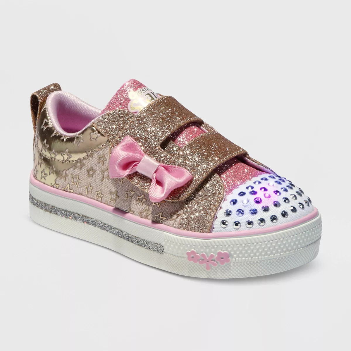 S Sport By Skechers Toddler Girls' Julieana Performance Sneakers - Gold | Target
