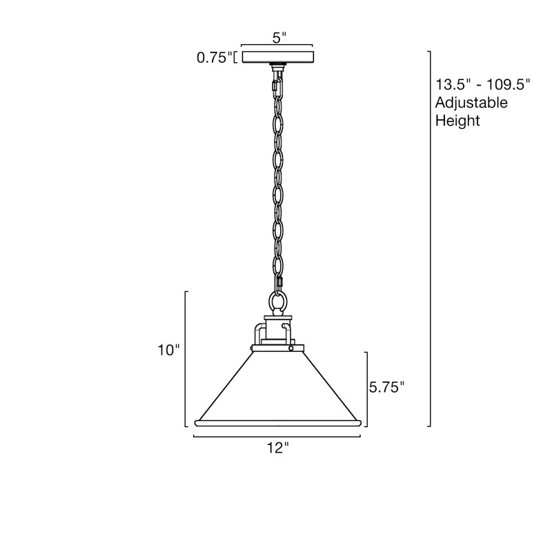 Ansted 1 - Light Cone Pendant | Wayfair North America