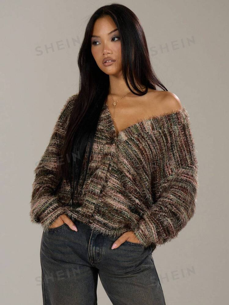 MUSERA Winter Clothes Oversized Textured Cardigan Thanksgiving | SHEIN USA | SHEIN