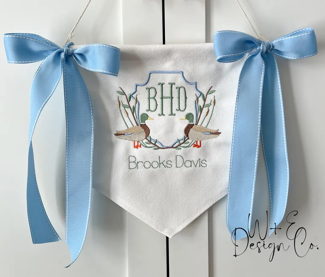 Personalized Duck Baby Banner, Newborn Custom Hospital Banner, Mallard Duck Welcome Door Sign, Gi... | Etsy (US)