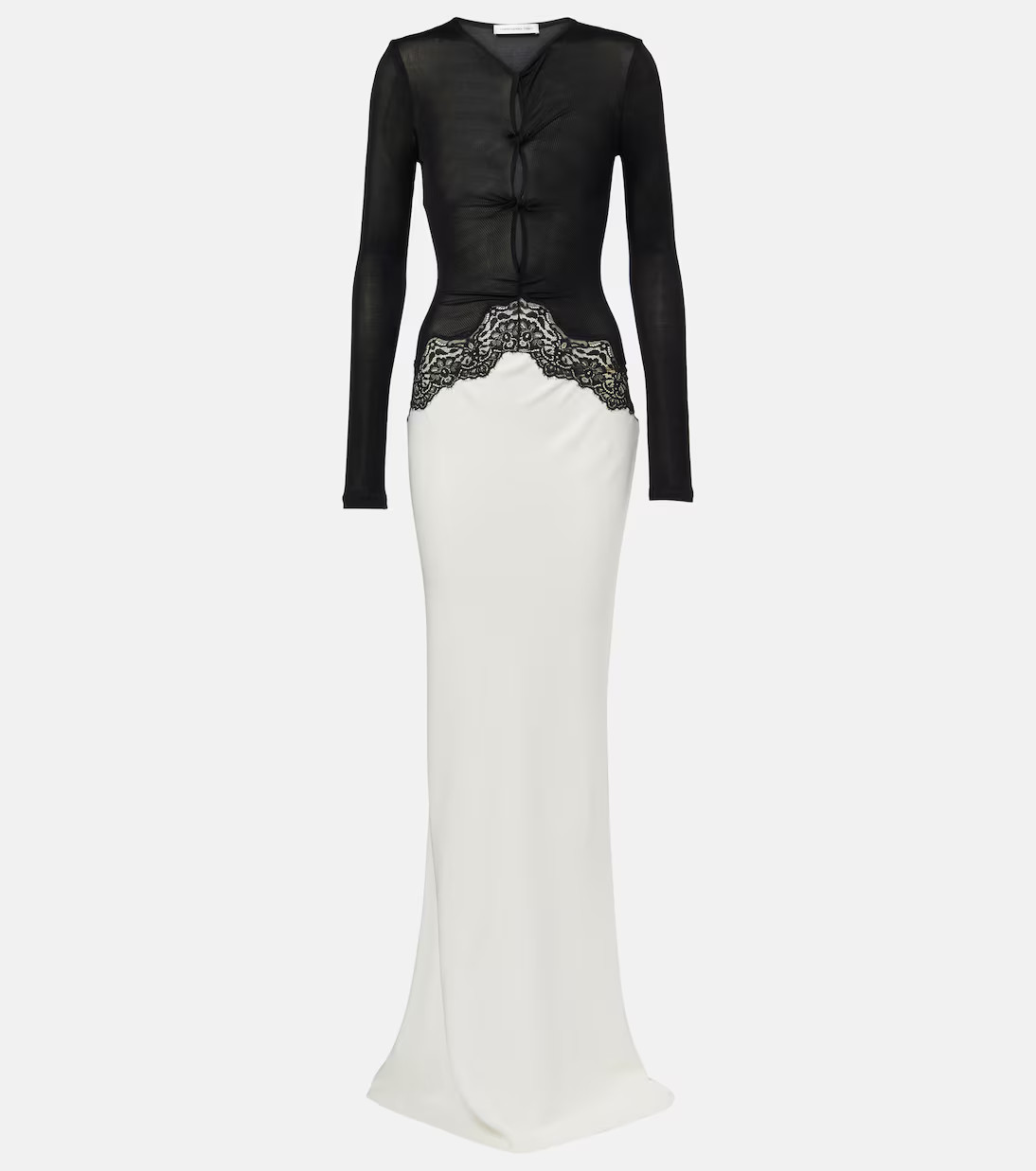 Lace-trimmed maxi dress | Mytheresa (US/CA)