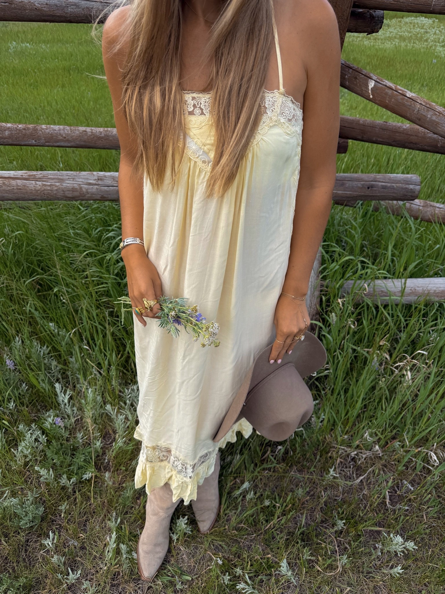 dress in an XS - slightly see through since it’s a “slip dress” but not bad! wear nude undergarments :) size down half size in boots. hat is from rods, linked similar

#LTKgrwm #LTKootd #LTKBeauty