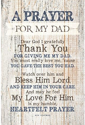 DEXSA Prayer for My Dad Wood Frame Wall Plaque for Father’s Day, Birthday Gift for Dad | Made i... | Amazon (US)