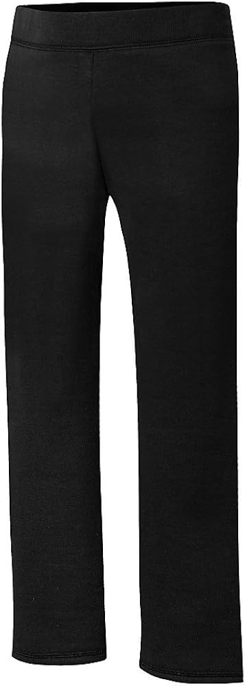 Hanes Girls' Big ComfortSoft EcoSmart Open Bottom Leg Sweatpants | Amazon (US)