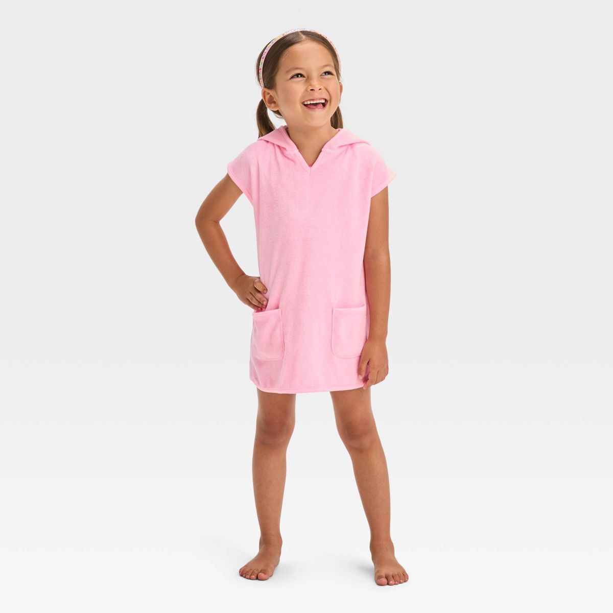 Toddler Girls' Towel Terry Hooded Cover Up Dress - Cat & Jack™ | Target