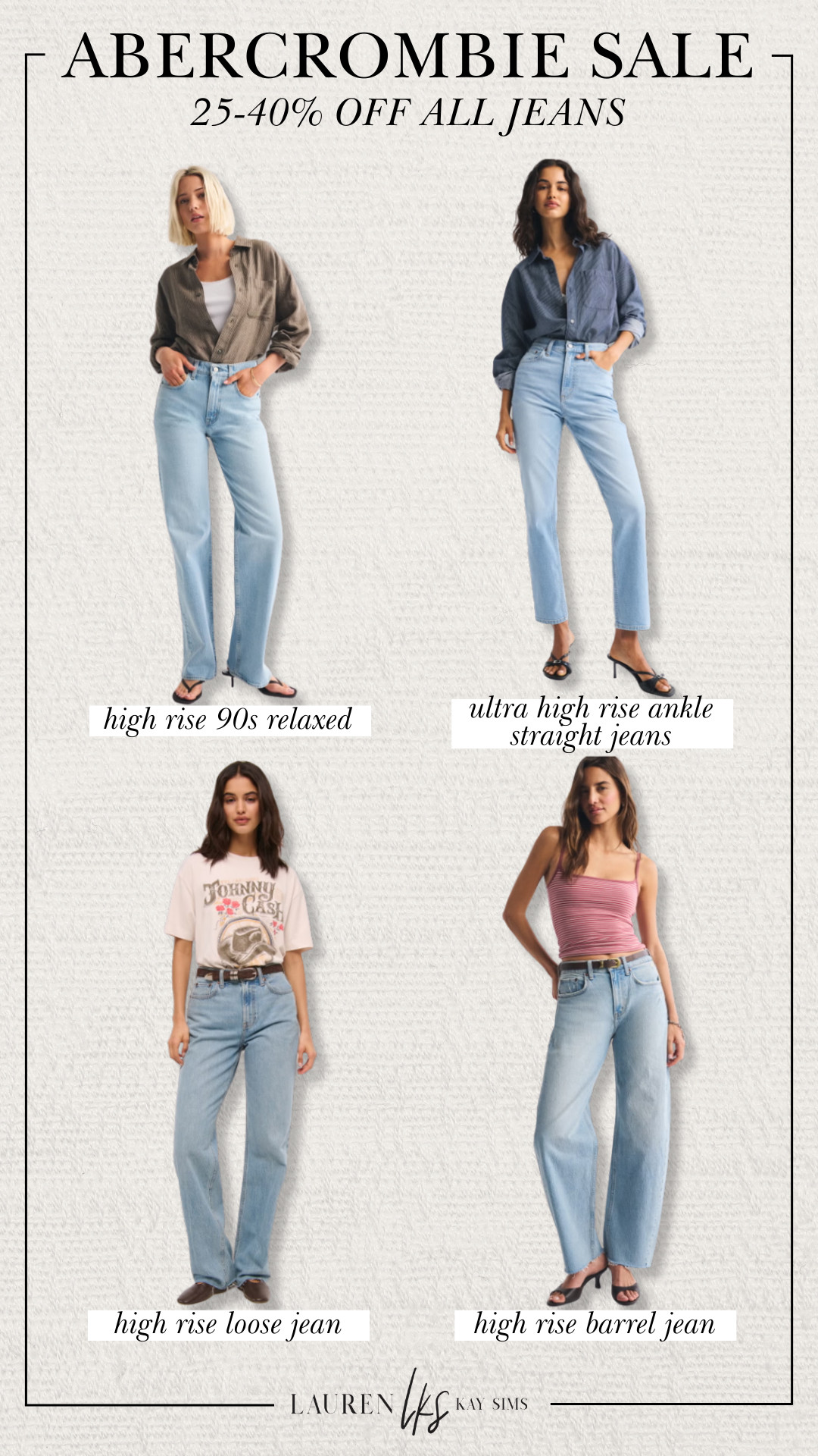 the abercrombie sale going on right now makes it the perfect time to buy jeans!👖 

 #LTKSaleAlert #LTKWorkwear