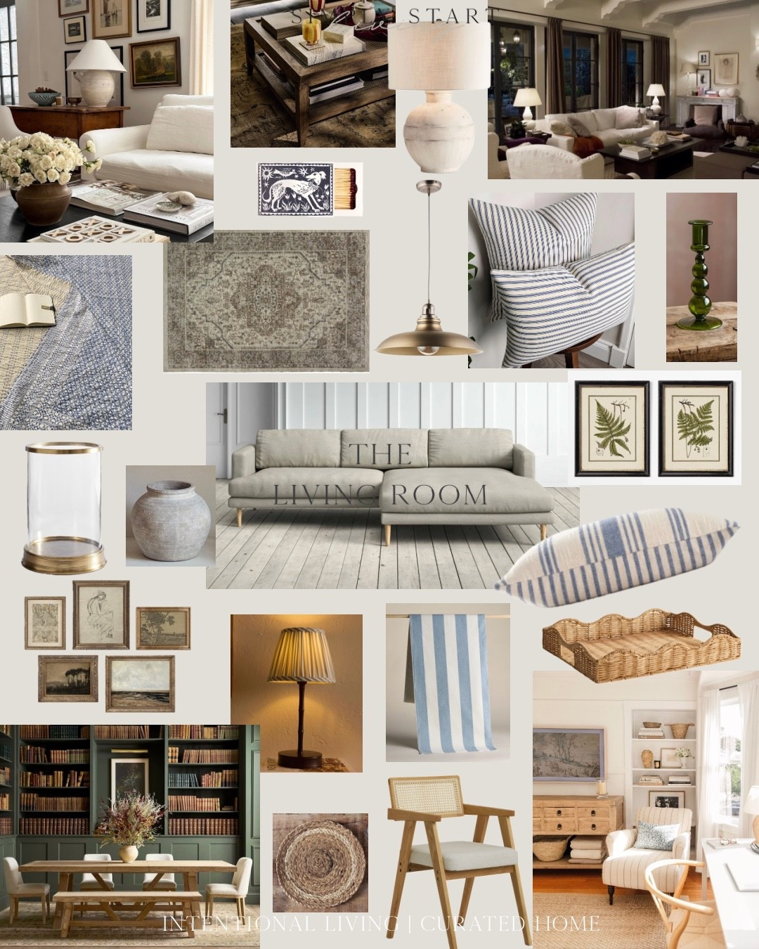 Mood board inspiration for a cosy living room with that Nancy Meyers layered feel...

#LTKspring #LTKuk #LTKhome