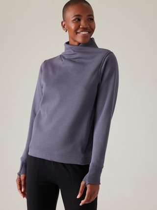 Cozy Karma Twist Neck Sweatshirt | Athleta