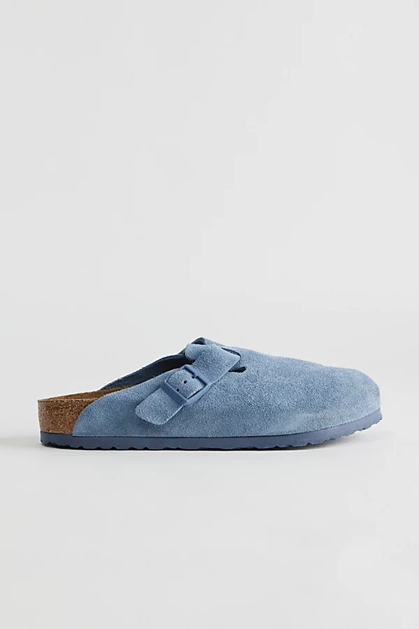 Birkenstock Boston Soft Footbed Clog in Elemental Blue, Men's at Urban Outfitters | Urban Outfitters (US and RoW)