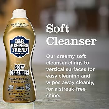 Amazon.com: Black Swan Distributors - Bar Keeper's Friend Soft Cleanser (26 oz) & Non-Abrasive, W... | Amazon (US)