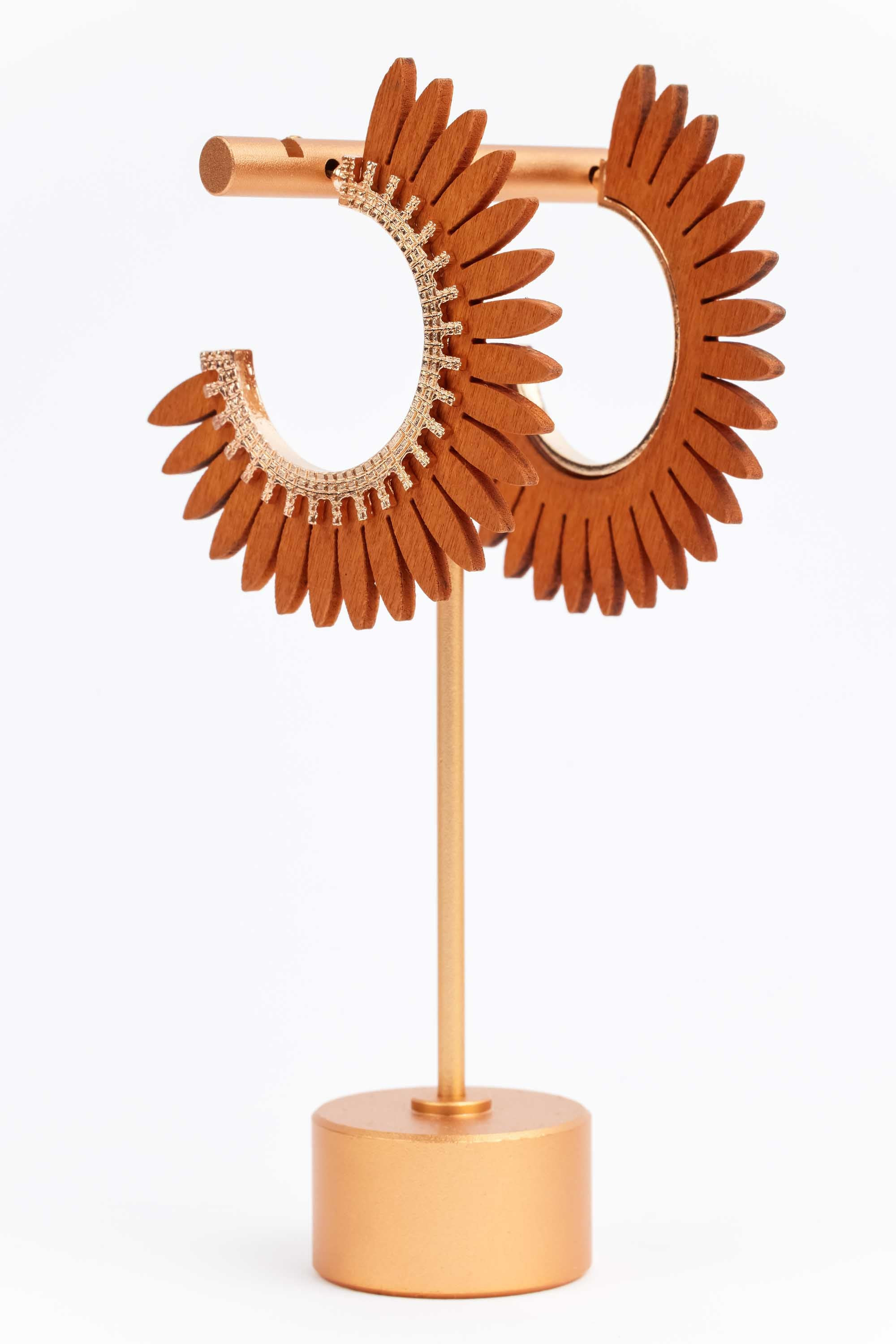 Erica Hoop Earrings- Rust | Avara