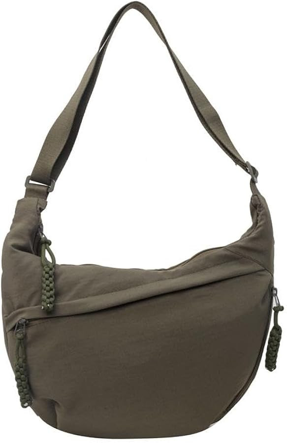 Nylon Crescent Crossbody Bag for Women Shoulder Tote Handbag Casual Sling Bag Dumpling Purse Bag ... | Amazon (US)