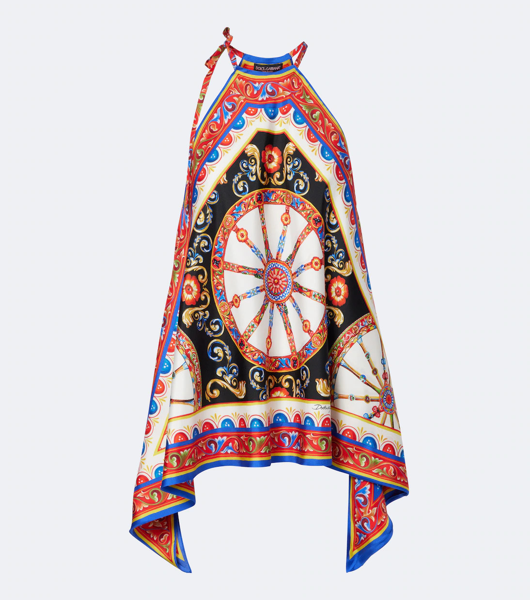 Carretto silk twill halterneck top | Mytheresa (US/CA)